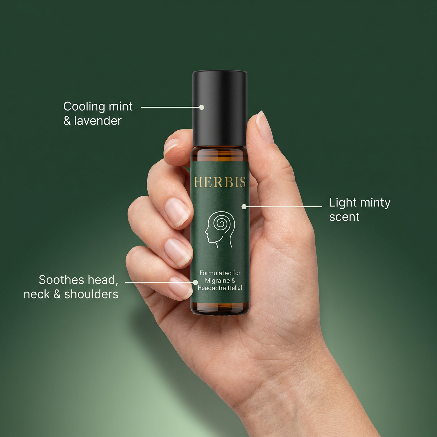 Herbis Migraine Relief Roll-On